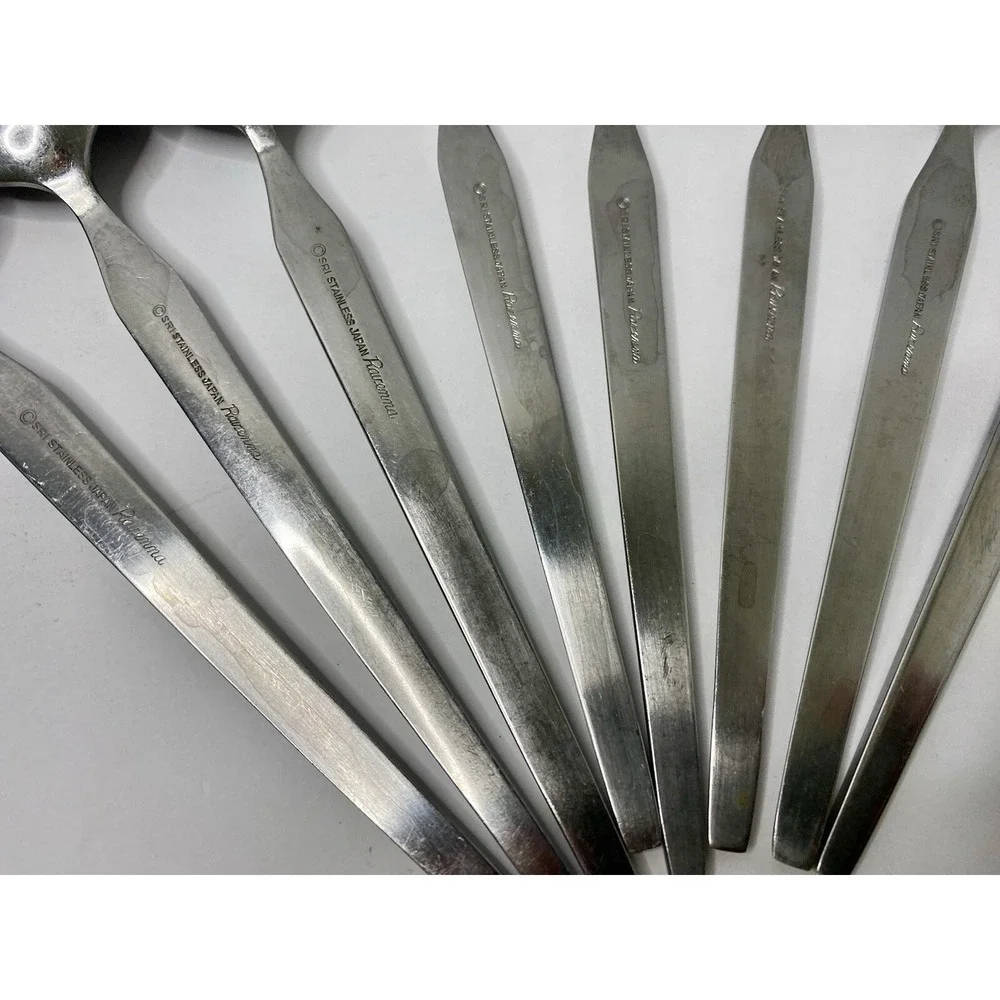 Stanley Roberts RAVENNA Soup Spoons Stainless SRI Flatware Lot Of 8